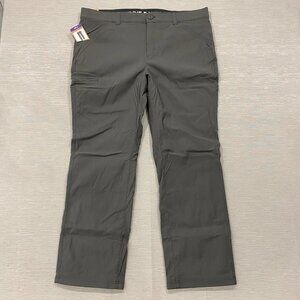 Eddie Bauer Fleece Lined Tech Pants Mens 40 x 32 Gray Water Repellent Insulated